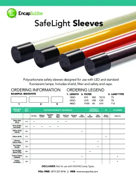 Lamp Sleeves for Safelights | Light Sleeves